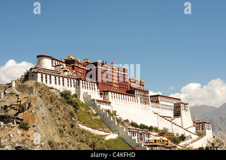 Wahrzeichen des berühmten Potala-Palast in Lhasa, Tibet Stockfoto