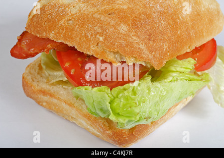 BLT (Speck-Tomaten-Salat) Brötchen Stockfoto