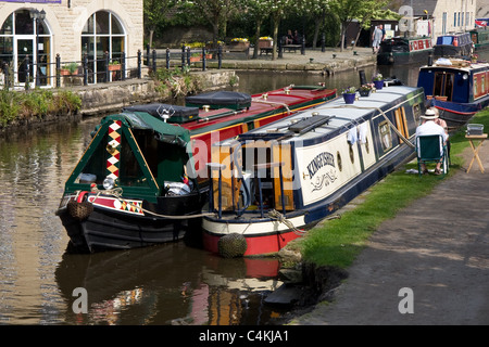 Rochdale Kanal, Hebden Bridge, West Yorkshire, England, Vereinigtes Königreich Stockfoto