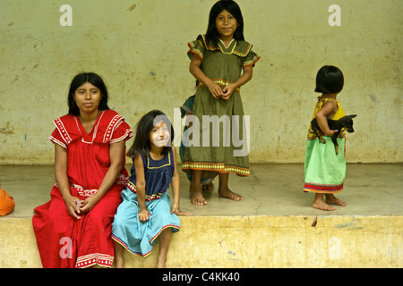 Indigene Ngobe Bugle Gemeinschaft. Chiriqui. Panama. Stockfoto