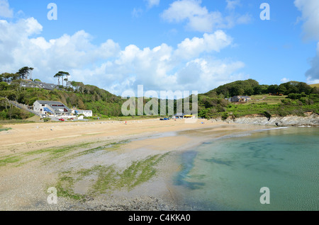 Maenporth Strand in der Nähe von Falmouth in Cornwall, Großbritannien Stockfoto