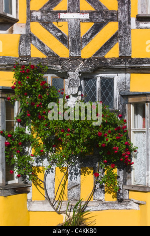 Tudor Fachwerkhaus in Ludlow Shropshire UK Stockfoto