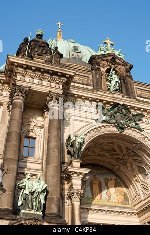 Fassade der Kathedrale in Berlin besser bekannt als Berliner Dom Stockfoto