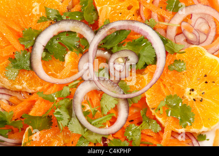 Orangensalat Stockfoto