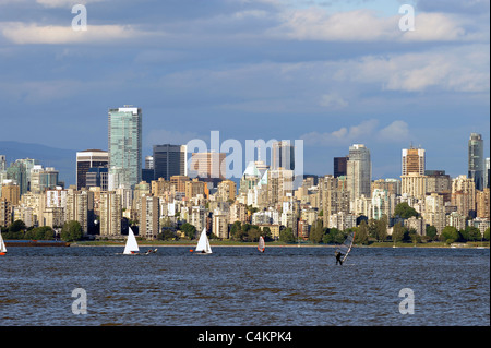 Vancouver - English Bay und Boote Stockfoto