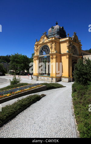 Kolonnaden im Spa und Health resort Marianske Lazne, Marienbad, Tschechische Republik, Europa. Foto: Willy Matheisl Stockfoto