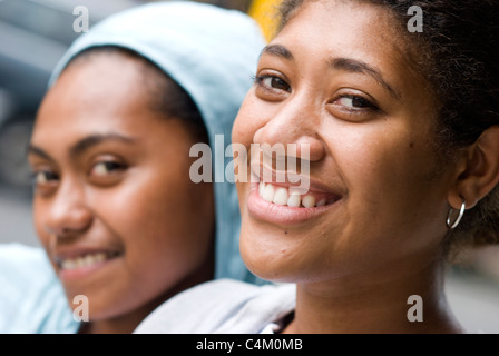 junge Frauen in Suva, Fidschi Stockfoto