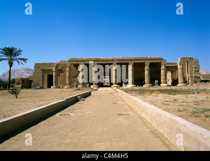 Luxor Ägypten Totentempel des Sethos Ruinen ich Stockfoto