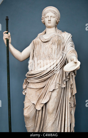 Statue der Gottheit / Borghese Hera / in den Museen des Vatikan, Vatikanstadt Stockfoto