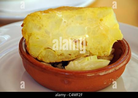 Spanische Tortilla, Malaga, Costa Del Sol, Provinz Malaga, Andalusien, Südspanien, Westeuropa. Stockfoto