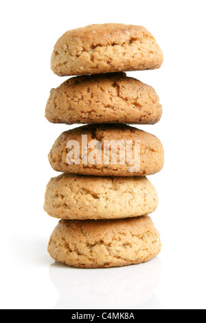 Stapel von Haferflocken cookies Stockfoto