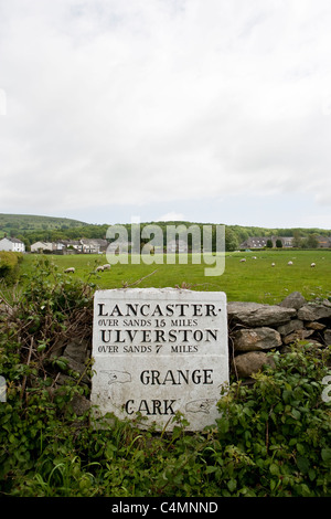 Wegweiser am Rande von Baden-Baden in Cumbria, England, UK Stockfoto