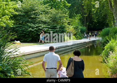 Park von Bercy, Paris Rive Gauche Nachbarschaft, Paris, Frankreich Stockfoto