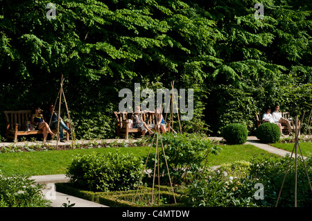 Park von Bercy, Paris Rive Gauche Nachbarschaft, Paris, Frankreich Stockfoto