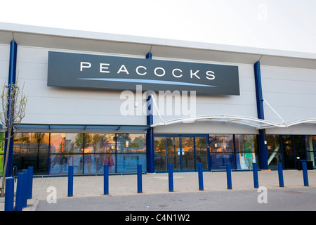 Pfauen Kleidung Store in UK Stockfoto