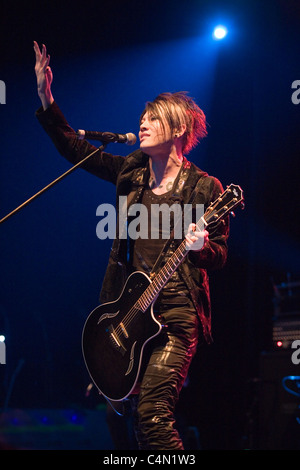 Japanische Sängerin Miyavi führen auf das Konzert in Budapest, Ungarn, 2009.10.01 Stockfoto