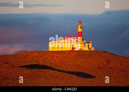 Magdalena Island Lighthouse, Chile. Stockfoto