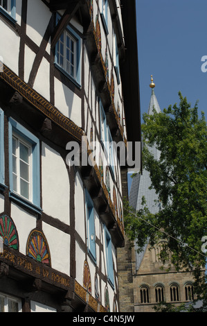 Fachwerkhaus am Marktplatz in Soest. Stockfoto