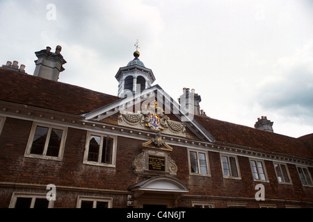 Salisbury Wiltshire England Kathedrale schließen College von Matronen Plaque Stockfoto