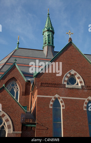 Kathedrale von Saint-Joseph in Manchester NH Stockfoto