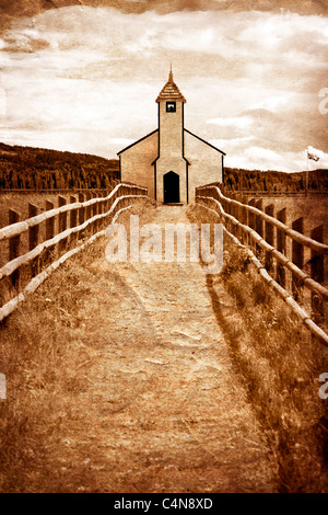 McDougall Memorial United Church in der Nähe von Morley, Alberta, Kanada. Stockfoto