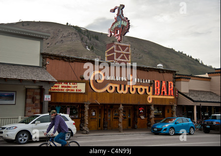 Der Millionen Dollar Cowboy Bar in Jackson Hole, Wyoming Stockfoto