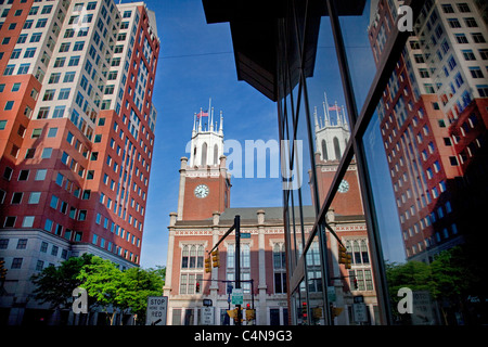 Rathaus von Manchester NH Stockfoto