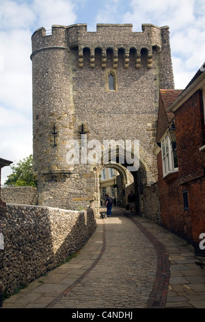 Barbican Turm, Lewes Castle, East Sussex, England Stockfoto