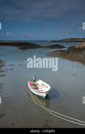 Kleines Boot am Ugag Croig, Dervaig, Isle of Mull, Argyll. Schottland. SCO 7245 Stockfoto