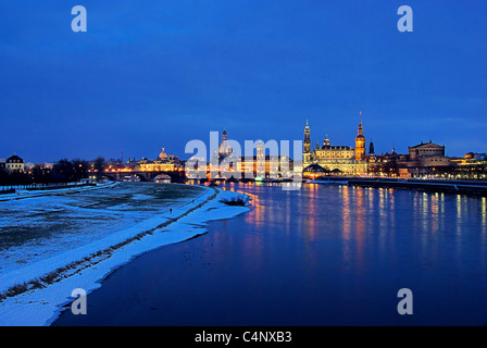 Dresden Altstadt Nacht - Dresden alte Stadt Nacht 13 Stockfoto