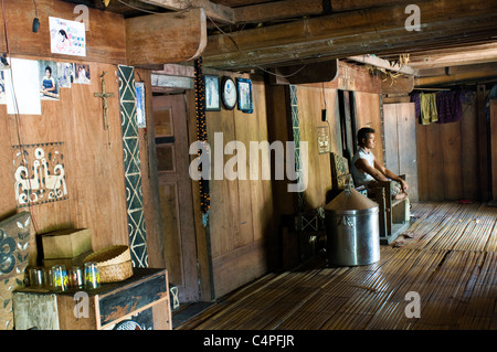 Kampung Bena Bajawa Flores Indonesien Stockfoto