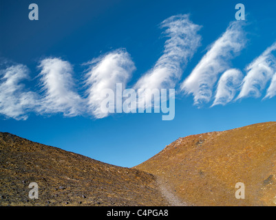 Ungewöhnliche Wolken über Death Valley National Park, Kalifornien. Stockfoto