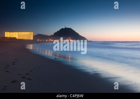 Zurriola Strand, San Sebastian, Gipuzkoa, Spanien Stockfoto