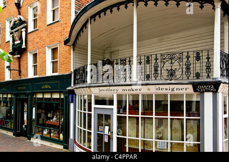 Royal Tunbridge Wells, Pantiles - eine touristische Attraktion Stockfoto