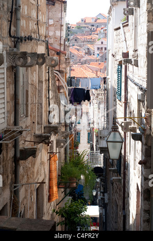 Gasse, Dubrovnik, Kroatien Stockfoto
