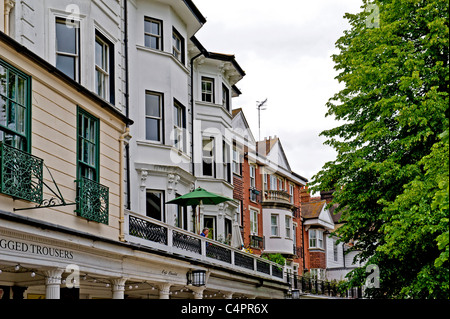 Royal Tunbridge Wells, Pantiles - eine touristische Attraktion Stockfoto