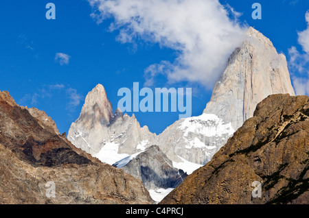 Torre Los Cerros, Nationalpark Los Glaciares, Patagonien, Argentinien Stockfoto