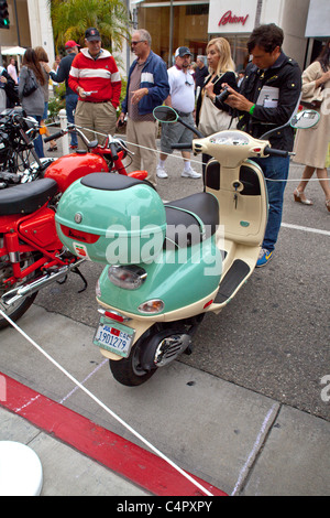 Oldtimer-italienische Motorräder im Jahr 2011 Rodeo Drive Concours d ' Elegance Stockfoto