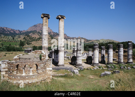 Byzantinischen Ruinen neben dem Tempel der Artemis, Sardes, Türkei 000527 1916 Stockfoto