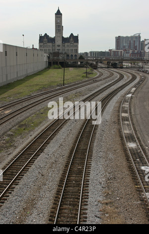 Nashville Tracks Union Station Stockfoto