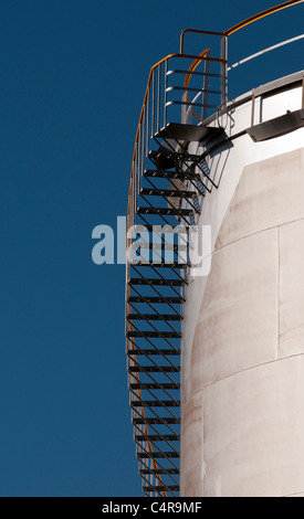 Treibstoffbehälter im Terminal gemeinsam betriebene Caltex und Shell, North Fremantle, Western Australia Stockfoto