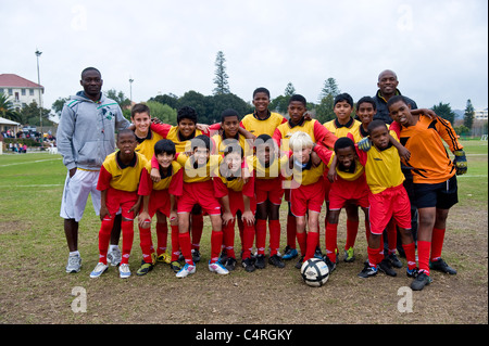 Unter 13 A Fußballmannschaft des FC Rygersdal, Cape Town, Südafrika Stockfoto