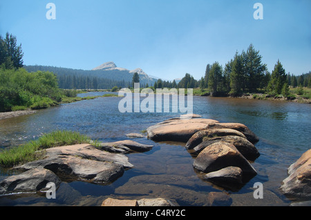 Tuolumne River in Tuolumne Meadows, Yosemite-Nationalpark Stockfoto