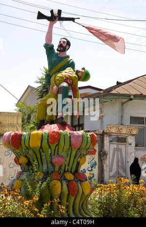 Denkmal zu Ehren Märtyrer des Iran-Irak-Krieg von 1980-88 in Fuman, Iran Stockfoto