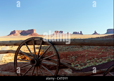 Monument Valley von Gouldings Lodge Stockfoto