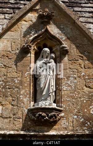 Die Kirche der Heiligen Jungfrau Maria in Compton Pauncefoot, Somerset (Detail) Stockfoto