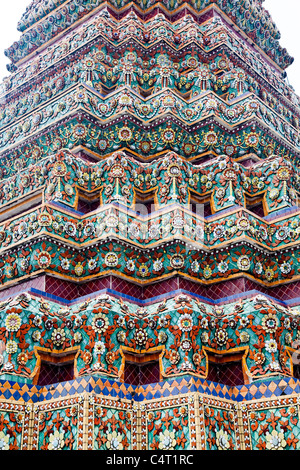 Tempel Wat Pho, Bangkok ältesten und größten Tempel, Smaragd-Buddha-Tempel "Wat Phra Chetuphon, Thailand, Asien Stockfoto