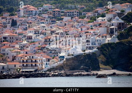 Skopelos-Stadt, Insel Skopelos, nördlichen Sporaden, Griechenland Stockfoto