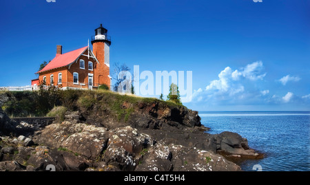 Der Leuchtturm an Eagle Harbor Michigan, Upper Peninsula, USA Stockfoto