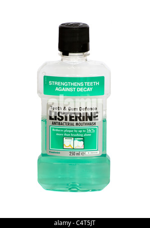 Flasche Listerine Stockfoto